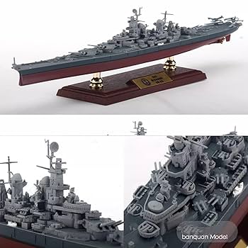 Amazon | 1:700 USSミズーリ戦艦モデル、静的完成合金